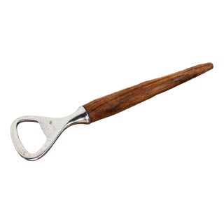 Mid-Century Modern Danish Bottle Opener in Teak, 1960s For Sale