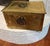 Late 20th Century Vintage Embossed Brass Clad Wood Hearth Storage Chest European Family Scene For Sale - Image 5 of 12