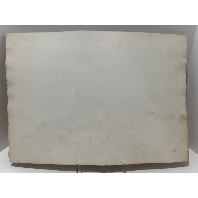 Henry Emil Salloch Original Watercolor on Paper Mountain Valley 1940 For Sale In Atlanta - Image 6 of 7