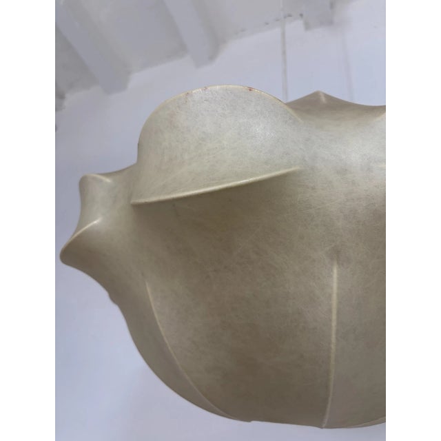 Achille & Pier Giacomo Castiglioni Huge Rare Cocoon Mid Century Modern Pendant Chandelier Flos Castiglioni Resin For Sale - Image 4 of 12