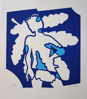 Jean Coulot, Homme au chêne, Screen Print