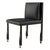 "Candice" Chair With Stainless Steel, Bronze Details and Woven Leather For Sale - Image 11 of 13