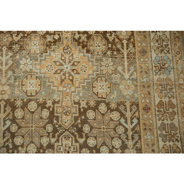 1950s Vintage Distressed Afshar Rug Runner - 3'7" X 16'6" For Sale - Image 5 of 11