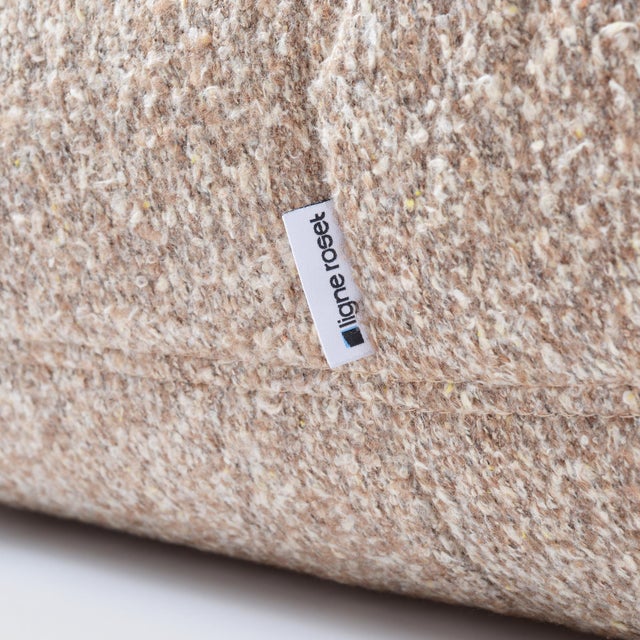 Original Ligne Roset Togo 5-Piece Modular Sofa Set in Textured Wool Blend For Sale - Image 10 of 16