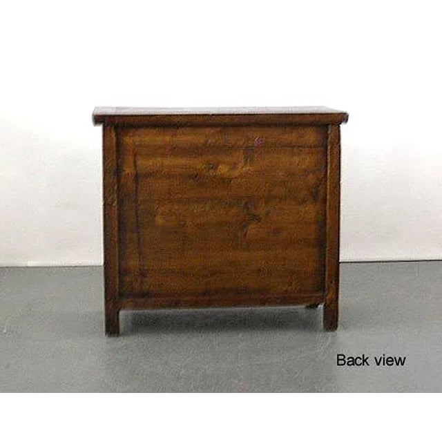 Brown 19th Century Antique Chinese Northern Country-Style Lacquered Cabinet For Sale - Image 8 of 8