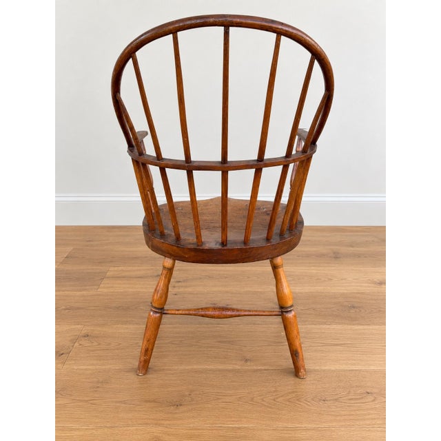 Late 19th Century 19th Century English Oak Windsor Armchair. Original Finish With a Beautifully Aged Patina. For Sale - Image 5 of 8