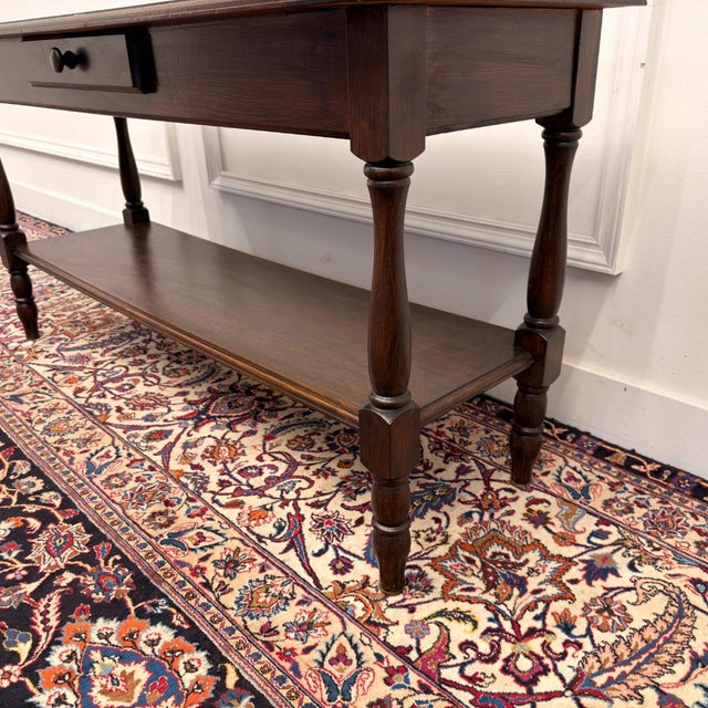 Brown Antique 19th Century French Drapery Table For Sale - Image 8 of 11