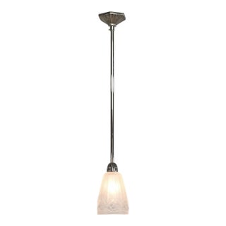 French Art Deco Pendant Light by Hettier Et Vincent & Hanots 1930 France - 5 Available For Sale