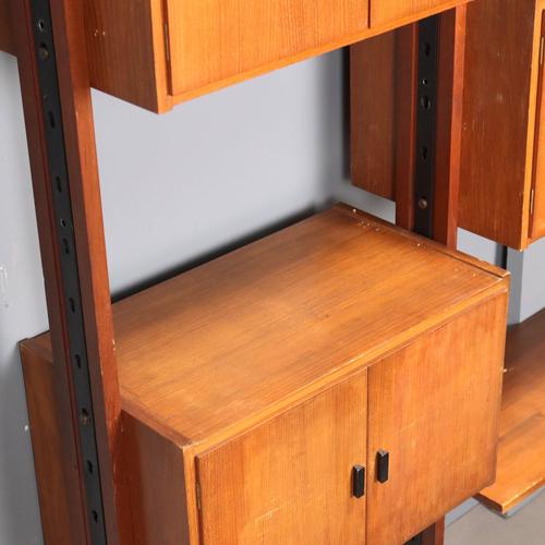 Metal Mid-Century Floor-to-Ceiling Bookcase, 1960s For Sale - Image 7 of 14