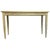 Wood 20th Century Painted Cream Beige Console Table with Ornamental Carved Relief For Sale - Image 7 of 7