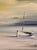 Robert Watson-Human Figures on a Surreal California Beach- Mid-Century Oil Painting For Sale In Los Angeles - Image 6 of 11