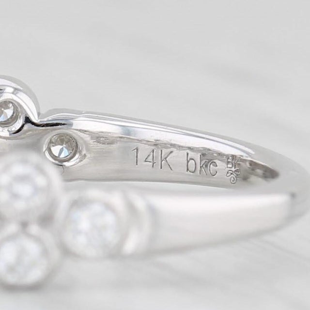 Beverley K 0.47ctw Diamond Ring 14k White Gold Wedding Stackable Band, Size 6.75 For Sale In Greensboro - Image 6 of 8