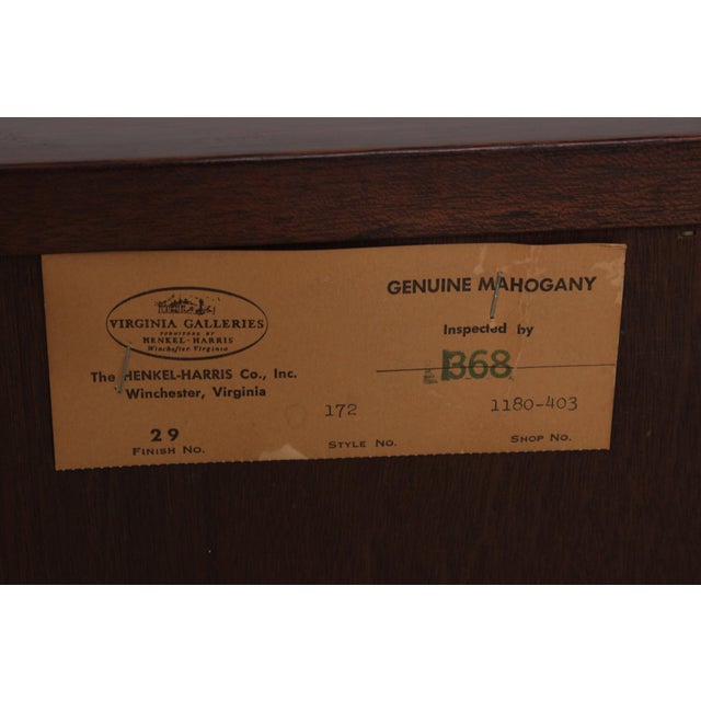 Henkel Harris Mahogany Georgian Style Dresser For Sale - Image 17 of 18