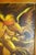 MCM Signed Original Expressionist Oil Painting of Fighting Roosters For Sale - Image 4 of 6