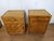 Gorgeous pair of 1970s pressed bamboo bedside tables, perfect for a boho chic decor; beautiful, practical and functional.