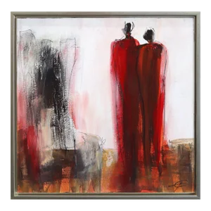 Original Figurative Abstract Painting on Canvas by Edith Konrad "6335"
