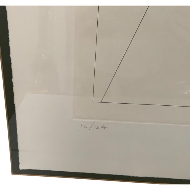 Abstract Vintage Ronald Davis “Rotation-Tilt” Limited Edition Geometric Print Signed Ltd. Ed. 10/34 Usa 1980 For Sale - Image 3 of 8