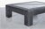 Metal Monumental Vintage Gunmetal Coffee Table by Karl Springer For Sale - Image 7 of 12