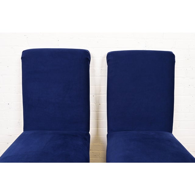 Paul Evans for Directional Modern Parsons Upholstered Dining Chairs, Set of Six For Sale In South Bend - Image 6 of 10