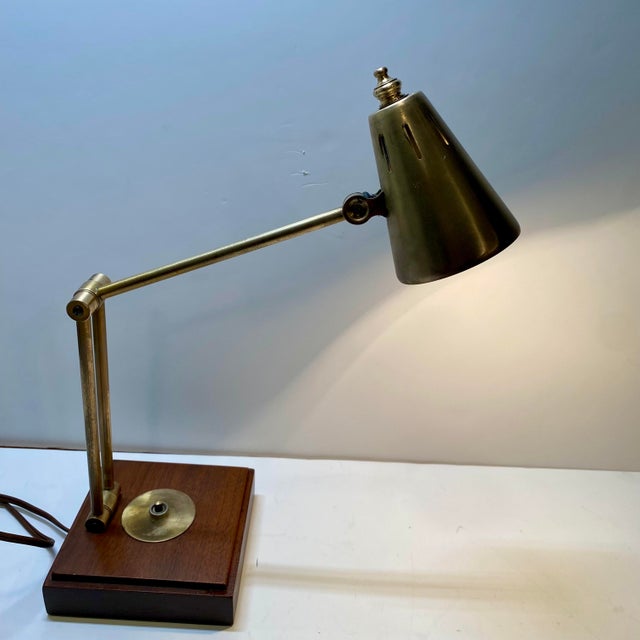 1970s 1970s Mid-Century Modern Tensor Brass Desk Lamp For Sale - Image 5 of 10