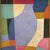 Mid-Century Modern Contemporary Abstract "Periwinkle Blue" Oil Painting in Vintage Painted Frame For Sale - Image 3 of 6