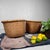 Brown Shōwa Japanese Bamboo Baskets, 1950, Set of 2 For Sale - Image 8 of 13