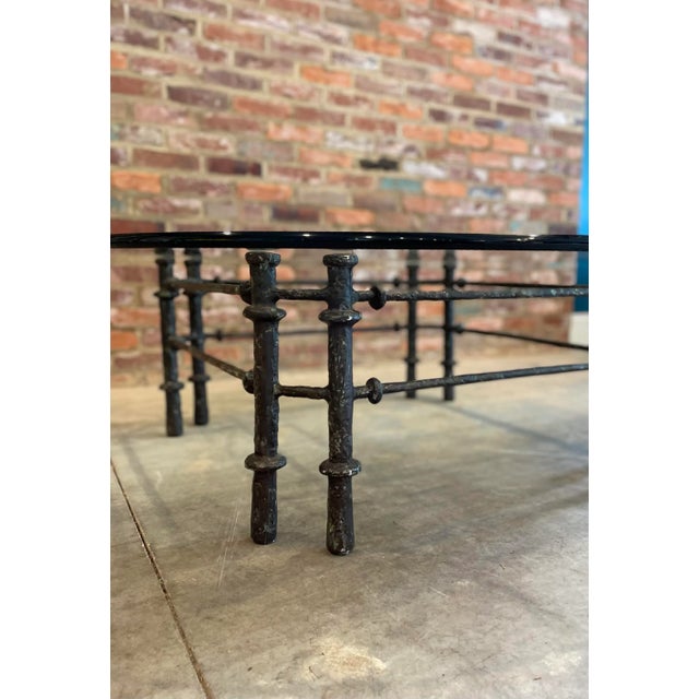 Diego Giacometti Late 20th Century Vintage Brutalist Giacometti Style Coffee Table For Sale - Image 4 of 9