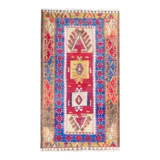 Early 20th Century Turkish Konya Kilim For Sale