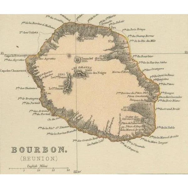 Antique Map of Africa with Insets of Mauritius, Reunion and Natal, 1882 For Sale - Image 6 of 9