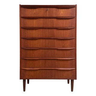 Mid 20th Century Danish Teak Chest by Tibergaard, Attributed For Sale