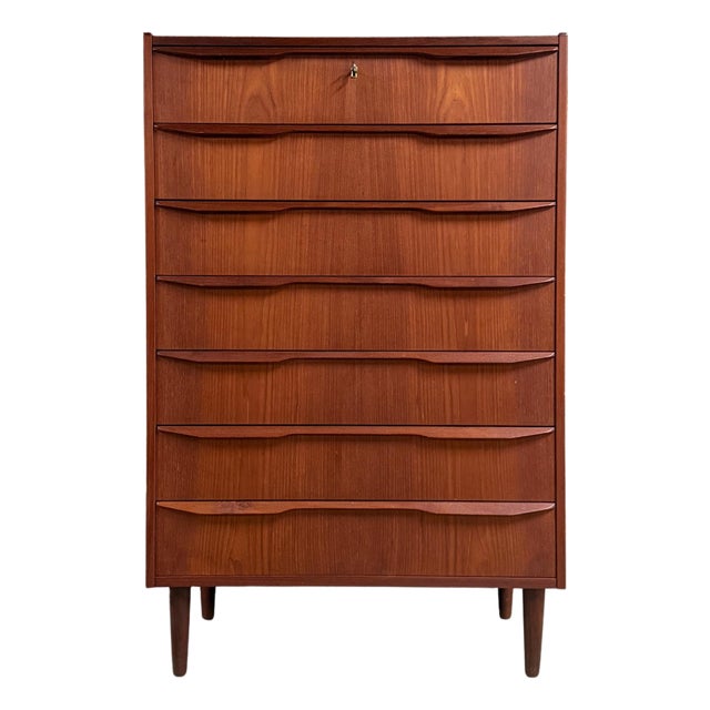 Mid 20th Century Danish Teak Chest by Tibergaard, Attributed For Sale