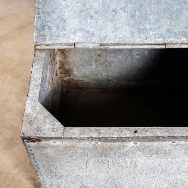 Metal Belgian Water Storage Bin, 1960s For Sale - Image 7 of 12