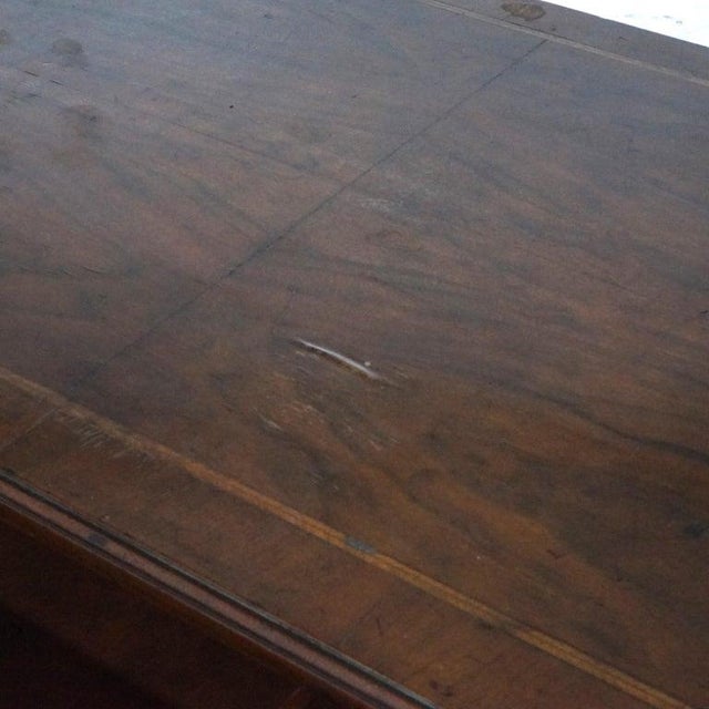 18th Century Antique English Queen Anne Carved Mahogany & Satinwood Inlaid Low Boy 18th C For Sale - Image 5 of 18