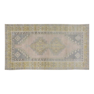 Vintage Turkish Anatolian Hand Knotted Wool Rug, 3'4''x6'4'' For Sale