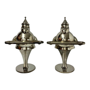 Pair of Art Deco Style Santa Claus Sculptures