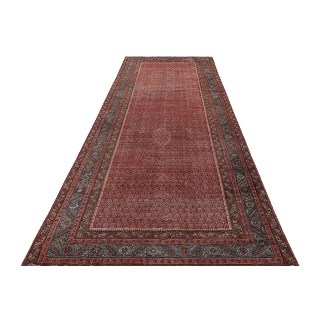 1910s Antique Karabagh Gallery Runner, Persian Rug in Red With Paisleys - Rug & Kilim For Sale - Image 5 of 8