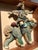 Wood Framed Antique Chinese Roof Tile Mythical Guardian Warrior on Foo Dog For Sale - Image 4 of 10