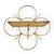 Mid 20th Century 1950s Atomic Mid-Century Gold Wire Daisy Flower Wall Shelves, a Pair For Sale - Image 5 of 10