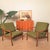 Green Vintage Scandinavian Style Lounge Chairs, 1950s, Set of 2 For Sale - Image 8 of 8