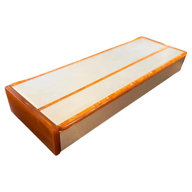 This exquisite 1970s Italian luxury box perfectly captures the sleek, material-driven elegance of high-end mid-century...