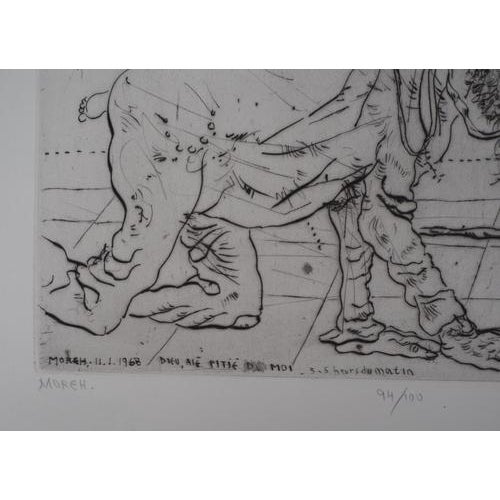 Mordecaï MOREH, Triumph of the woman, Etching For Sale - Image 7 of 10