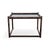 Brown Mid-Century Modern Bamboo Coffee Table in Glass For Sale - Image 8 of 8