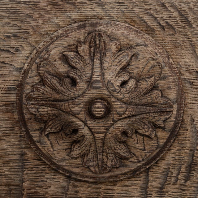 19th Century French Baroque Revival Carved Wooden Console Table For Sale - Image 9 of 18