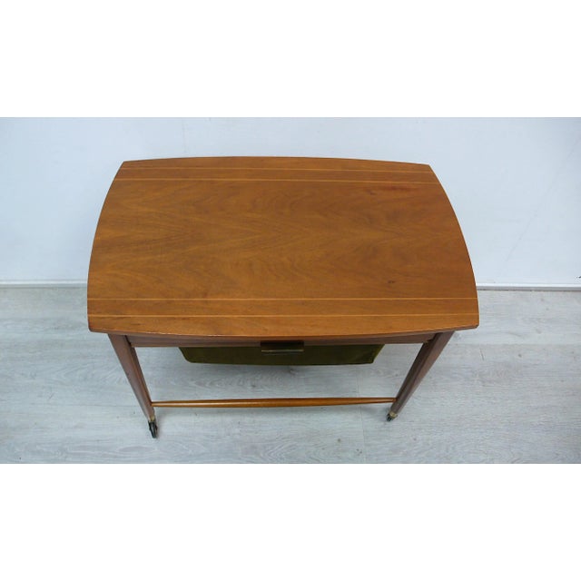 1950s Mid-Century Modern Sewing Table from Ilse Möbel, Germany, 1950s For Sale - Image 5 of 10