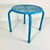 Metal Mid-Century Boho Chic Atomic Pierced Metal Outdoor Patio Low Stool. For Sale - Image 7 of 12