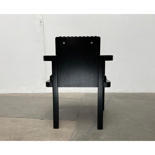 Bauhaus German Model D51 Fagus Armchair with Bauhaus Pattern Cushion by Walter Gropius for Tecta For Sale - Image 3 of 18