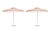 Contemporary Coral Sands 9' Patio Umbrella, Pink and Cream, Set of 2 For Sale - Image 3 of 3