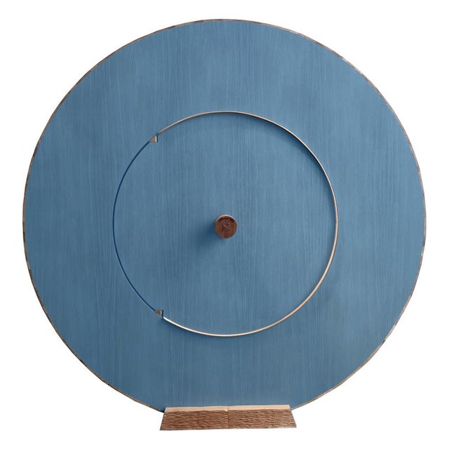 "Macina Azzurro" wardrobe by Pietro Meccani. Designed in 1993, our company offers it in a blue stained oak version with...