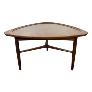 Sculptural Walnut Coffee Table, Danish Modern, 1950s Design For Sale
