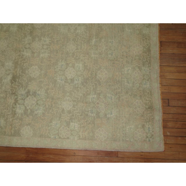 Mid 20th Century Pale Vintage Oushak Rug - 5'2" x 9'1" For Sale - Image 5 of 10